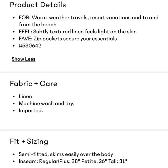 ATHLETA CABO LINEN JOGGER - Picture 13 of 13